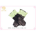 Beautiful designed fashion full finger dress flower gloves